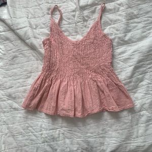 Cute Stretchy Pink Tank! I Believe It’s a Size Small!! (no size tags)